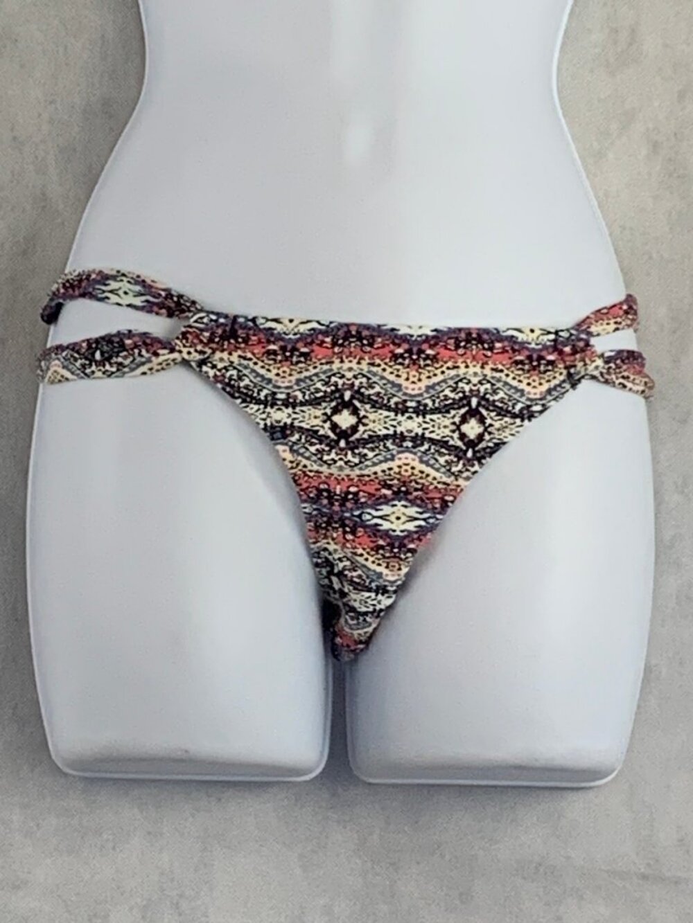 Volcom Juniors Wild Younder Bikini Swim Bottom, Multi Tribal Print, XS